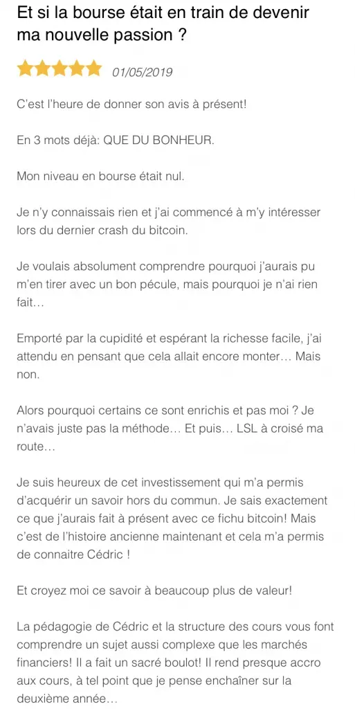 « Je suis le trader STAR du bureau »